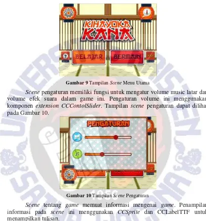 Gambar 9 Tampilan Scene Menu Utama 