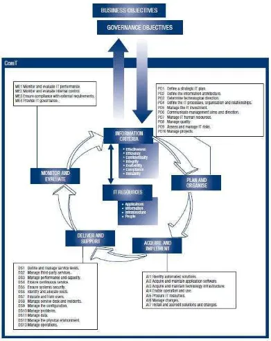 Gambar 2.6. COBIT 4.1 Framework (IT Governance Institute : 2007) 