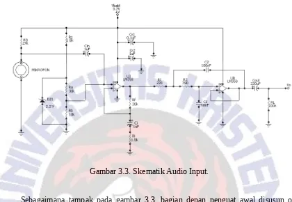 Gambar 3.3. Skematik Audio Input.