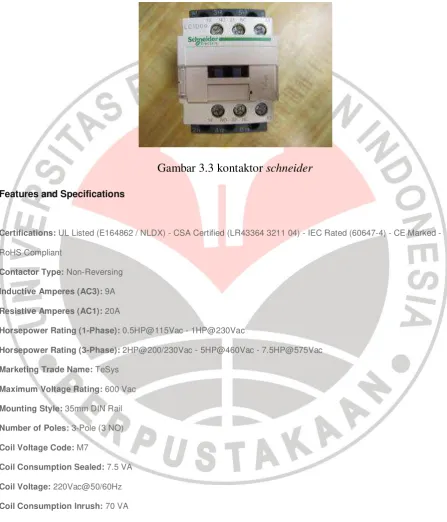 Gambar 3.3 kontaktor schneider 