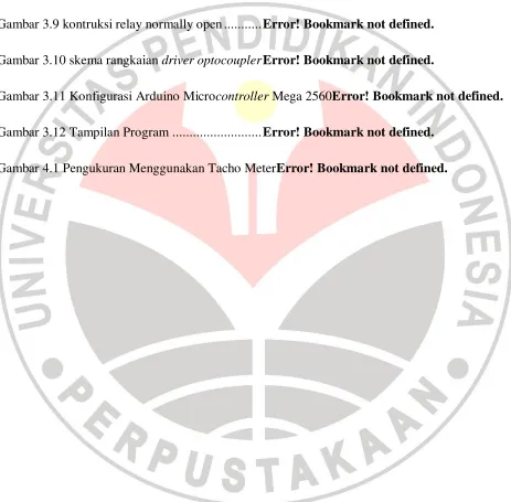 Gambar 3.9 kontruksi relay normally open ........... Error! Bookmark not defined. 