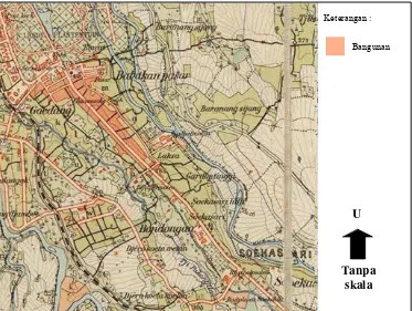 Gambar 7. Peta Kawasan Pecinan Suryakencana Tahun 1901 