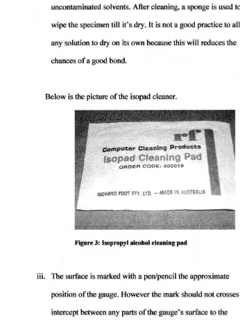 Figure 3: lsopropyl alcohol cleaning pad 