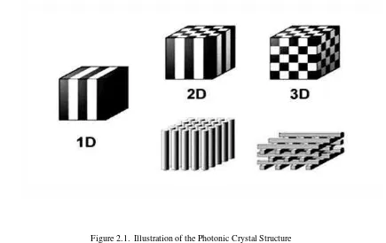 Figure 2.1.  Illustration of the Photonic Crystal Structure 