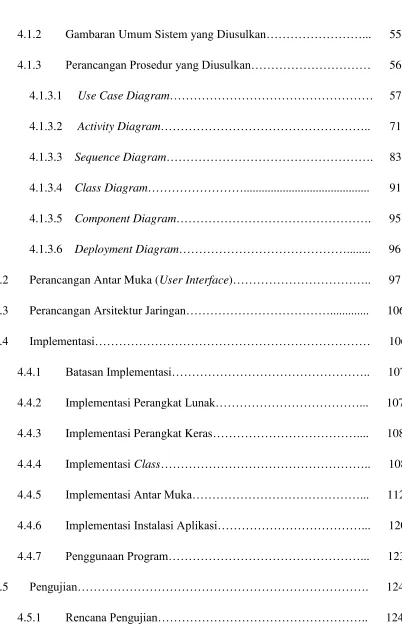 Gambaran Umum Sistem yang Diusulkan……………………... 