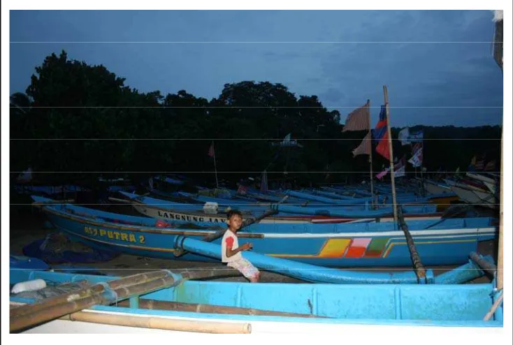 Tabel 15   Perkembangan jumlah armada penangkapan ikan di Pangandaran kurun       waktu 2003-2007  