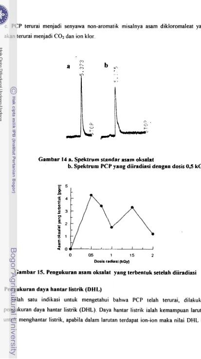 Gambar 14 a. Spektrum standar asam oksalat 