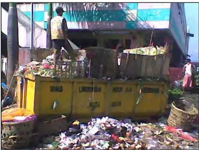 Gambar 1. Timbulan Sampah di TPS Pasar  