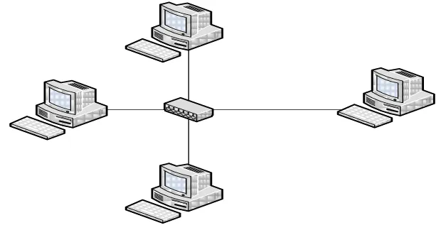 Gambar 2.4 Topologi Fisik Star 