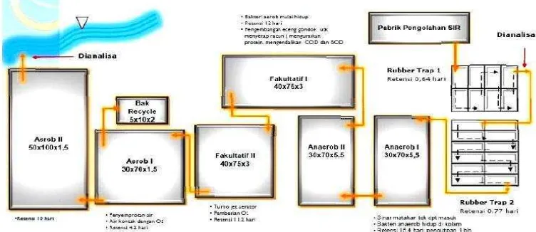 Tabel 1. Parameter dan baku mutu serta analisis efluen limbah cair PTPN VII Unit 