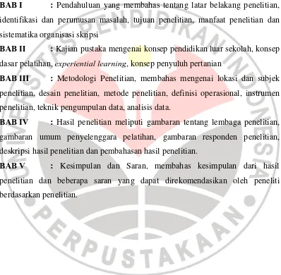 gambaran umum penyelenggara pelatihan, gambaran responden penelitian, 