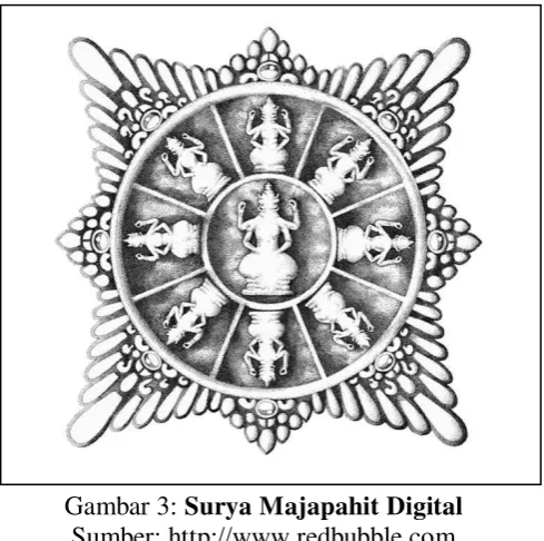 Gambar 2: Surya Majapahit Bentuk Asli 