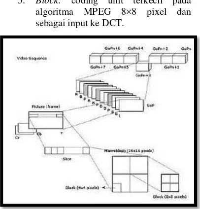 Gambar 2 Struktur video H.264 (Lu 1996). 