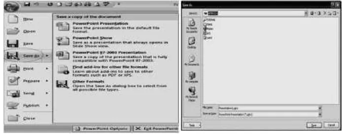 Gambar 6.13, Dialog Box Launcher Ms. Power Point 2007 