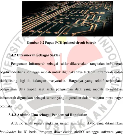 Gambar 3.2 Papan PCB (printed circuit board) 