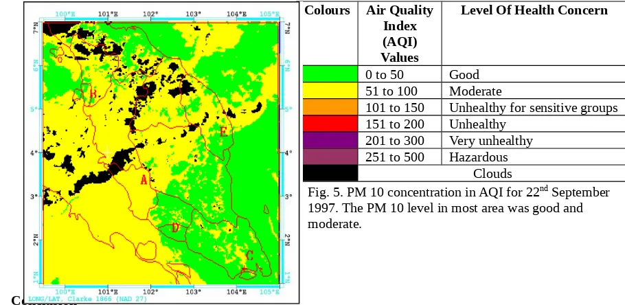 Fig. 4. PM 10 in AQI versus satellite reflectance in percentage. Linear regression trend is shown inblack line