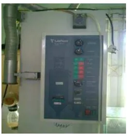 Gambar 16.  Pengering semprot (spray dryer) skala pilot plant di Balai Besar  Pengembangan Mekanisasi Pertanian, Serpong