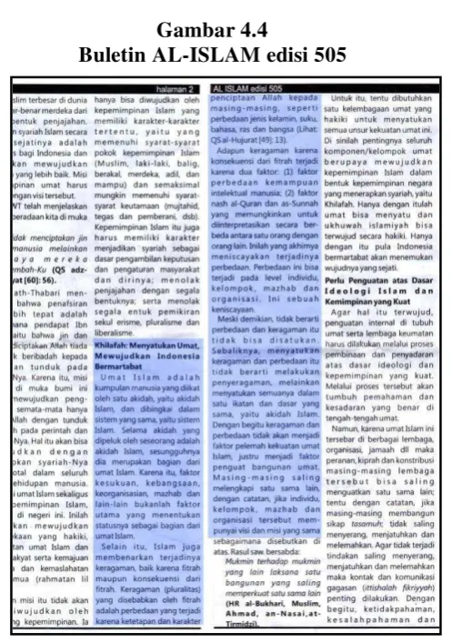 Gambar 4.4  Buletin AL-ISLAM edisi 505 