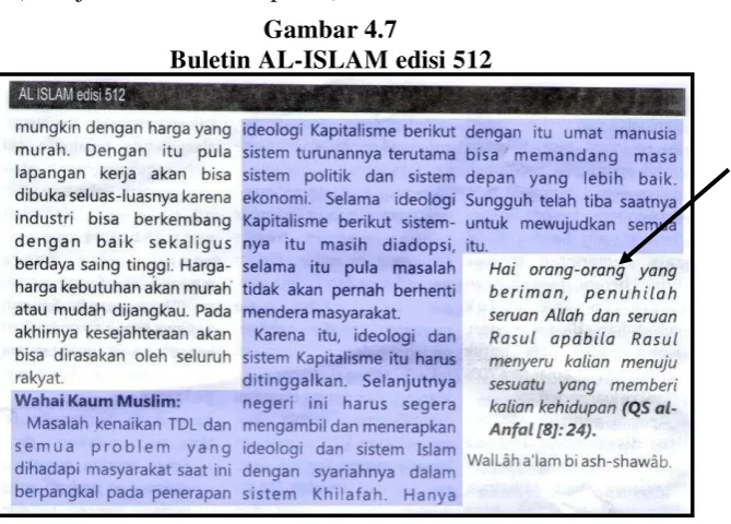 Gambar 4.7 Buletin AL-ISLAM edisi 512 