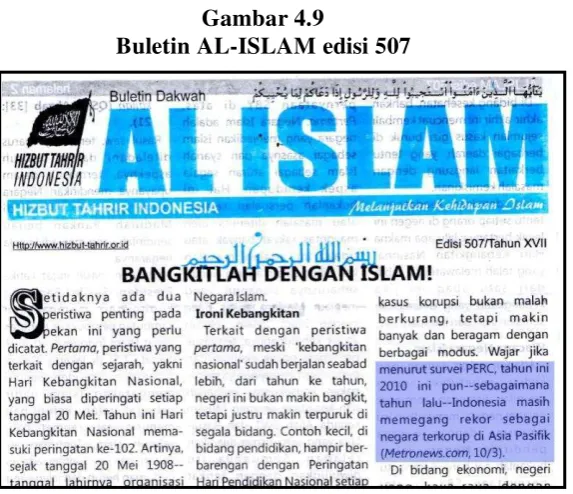 Gambar 4.9 Buletin AL-ISLAM edisi 507 