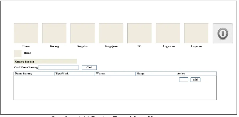 Gambar 4.12 Design Form Data Pesanan 