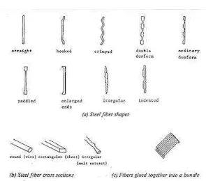 Gambar 1. Jenis-jenis serat baja