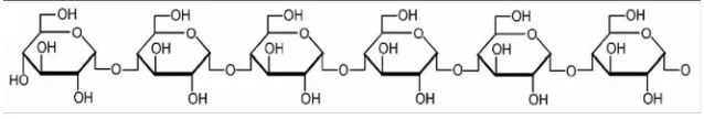 Gambar 3. Struktur kimia amilopektin (Rudnik, 2008) 