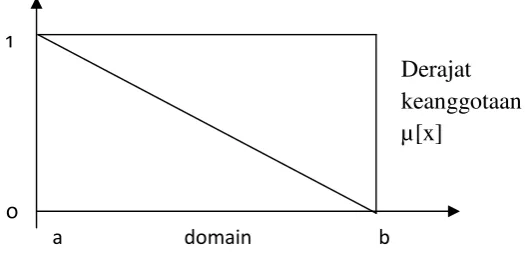 Gambar 2.2 Representasi Linear Turun