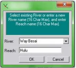 Gambar 20. Tampilan Konfirmasi pembuatan alur Sungai Cabang.
