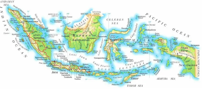Gambar 4.1 Peta Negara Indonesia 