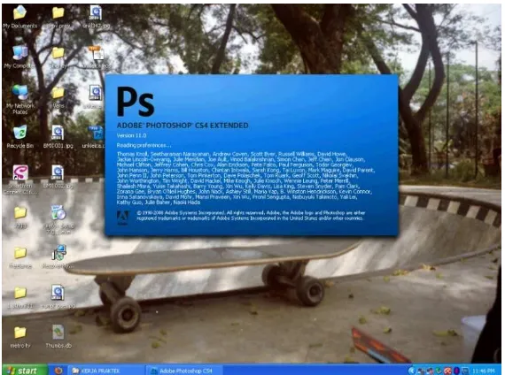 Gambar l. 1. Aplikasi software Adobe Photoshop CS4