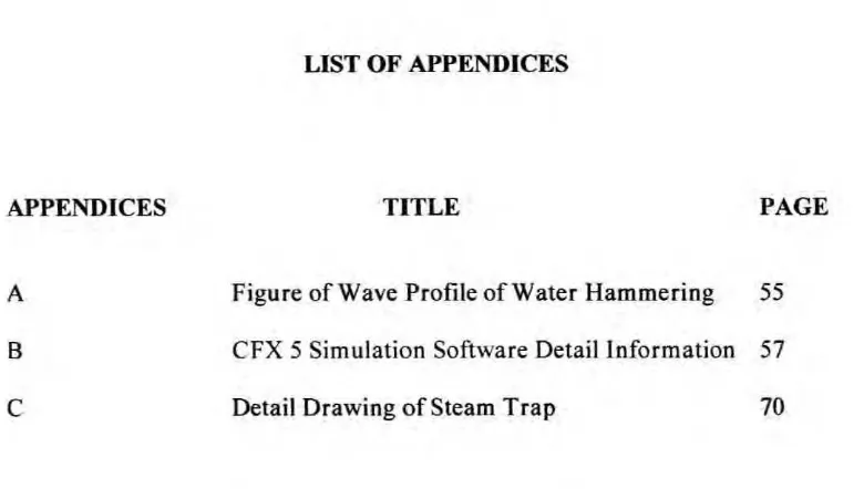Figure of Wave Profile of Water Hammering 