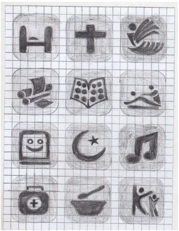 Gambar III.4 Sketsa Ikon 