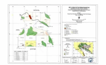 Gambar 1. Peta lokasi gabungan kelompok tani KPPM di Pekon DatarajanKecamatan Ulubelu Kabupaten Tanggamus.