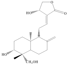 Gambar 2  Struktur andrografolida.  