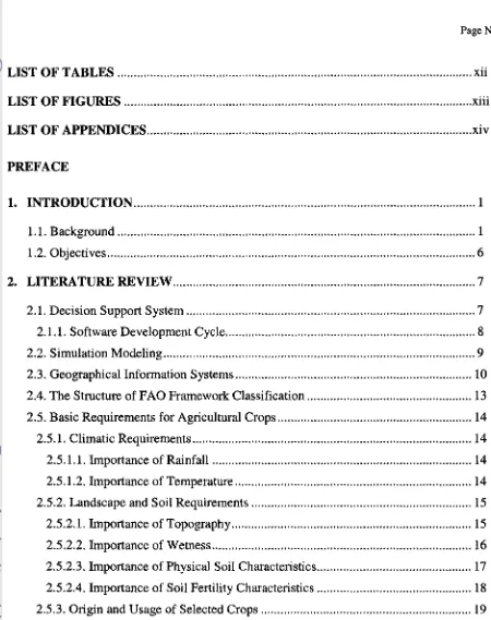 TABLE, OF CONTENTS 