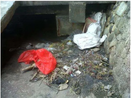 Gambar 12. Sampah yang berserakan di tempat pelelangan ikan