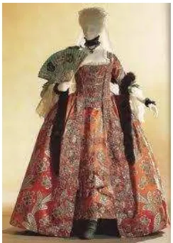 Gambar 2.5 pakaian dan boneth perempuan abad 17 