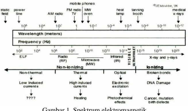 Gambar 1. Spektrum elektromagnetik 