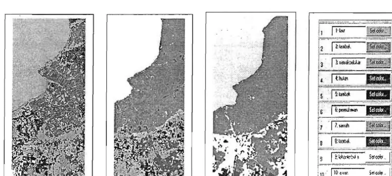 Gambar 1. bputan Lahan dari citra ASIER, 23 Nopember 2000 (kin), SPOT HRV, 8  