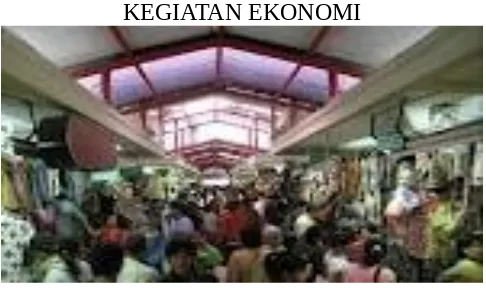 Gambar kegiatan ekonomi di pasar Bringharjo