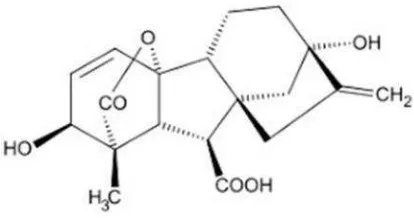 Gambar 3. Struktur Kimia GA3