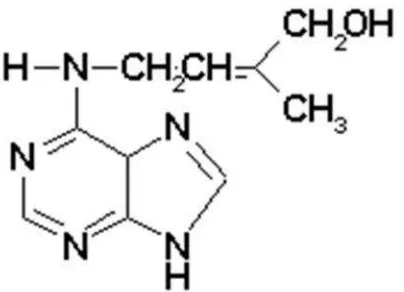 Gambar 4. Struktur Kimia Zeatin