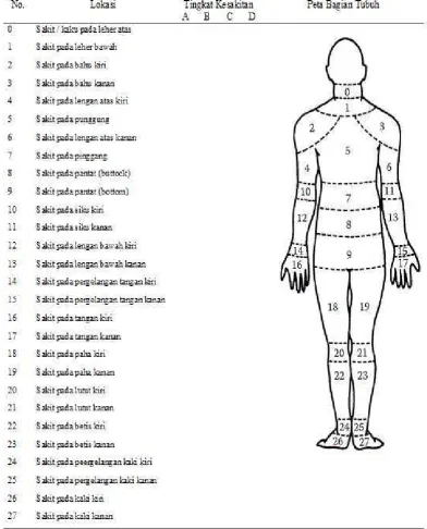 Gambar 6. Nordic Body Map 