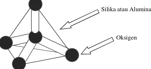 Gambar 1. Struktur kimia zeolit (Georgive et al., 2009).