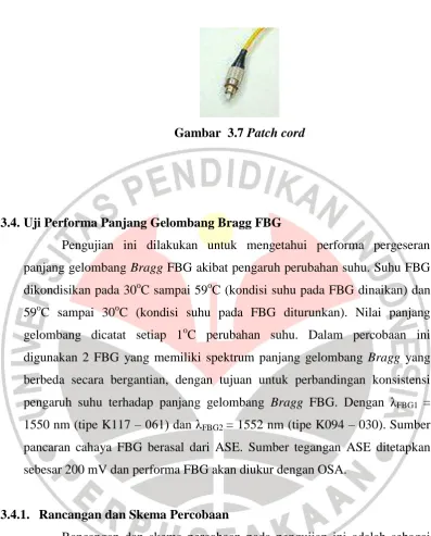 Gambar  3.7 Patch cord 