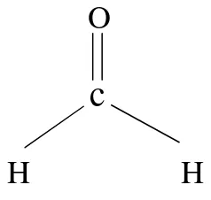 Gambar 2.1 Struktur Kimia Formaldehid 