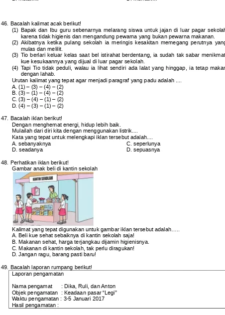 Gambar anak beli di kantin sekolah