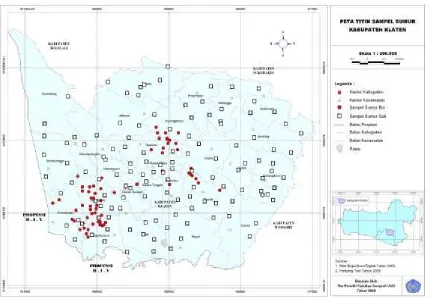 Gambar 2. Peta Data Air Tanah Bebas dan air tanah Tertekan