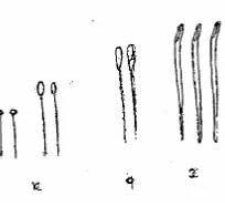 Gambar 2.7 Macam-macam jarum (Wasia Roesbani, 2001 : 9) 
